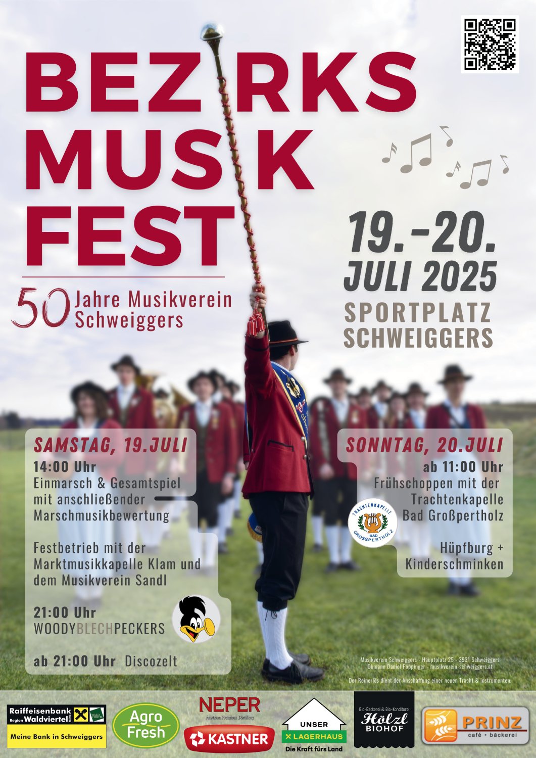 Bezirksmusikfest Plakat